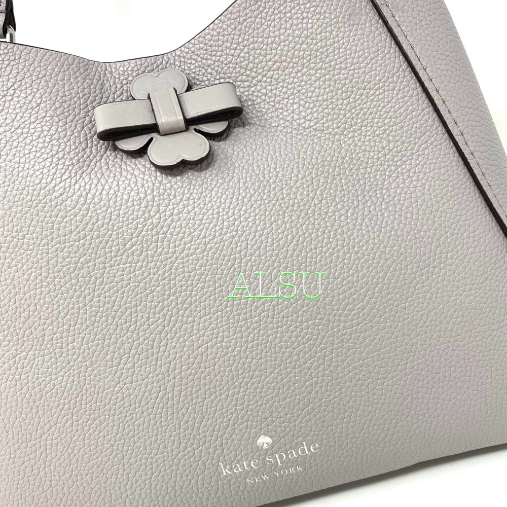 Kate♠️Spade Sm Triple Compartment Le Satchel Grey - Picture 4 of 13